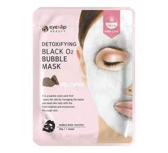 Маска тканевая Eyenlip Detoxifying Black O2 Bubble Mask Volcano 20гр