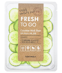 TONYMOLY Освежающая тканевая маска для лица с экстрактом огурца FRESH TO GO Cucumber Mask Sheet, 22г