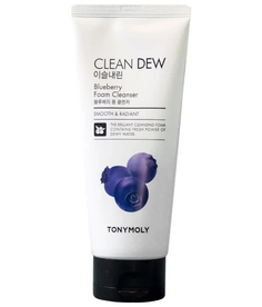 TONYMOLY Очищающая пенка для умывания с экстрактом черники CLEAN DEW Blueberry Foam Cleanser, 180мл