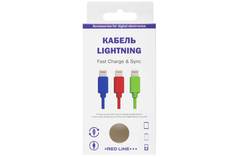 Дата-кабель Red Line USB – 8 – pin для Apple, красный УТ000010041