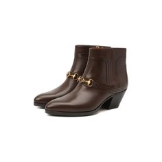 Кожаные ботильоны Zahara Gucci