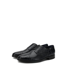 Дерби из кожи крокодила на шнуровке Zilli