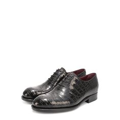 Классические оксфорды из кожи крокодила Brioni