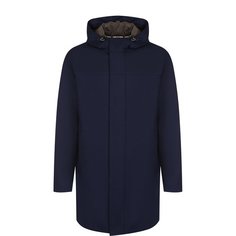 Утепленная парка на молнии с капюшоном Loro Piana