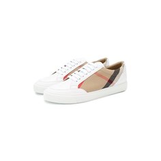 Комбинированные кеды Burberry