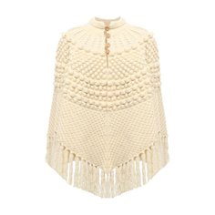 Шерстяное пончо Saint Laurent