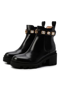 Кожаные ботильоны Trip Gucci