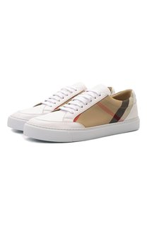 Комбинированные кеды Burberry