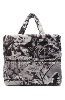 Текстильная сумка-шопер Prada