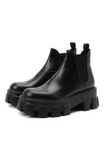 Кожаные ботинки Monolith Prada