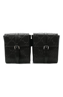 Кожаная поясная сумка GG Leather Gucci