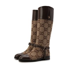 Комбинированные сапоги Zelda Gucci