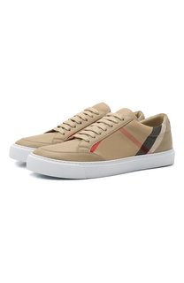 Комбинированные кеды Burberry