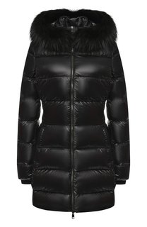 Стеганый пуховик с капюшоном Dolce & Gabbana