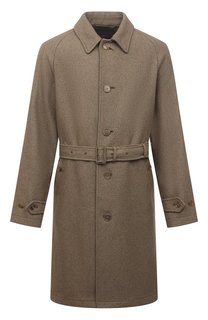 Пальто из шелка и шерсти Ralph Lauren