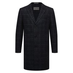Пальто из шерсти и шелка Corneliani