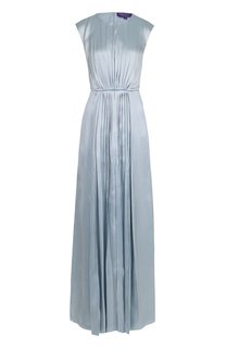 Платье-макси с круглым вырезом и драпировкой Ralph Lauren