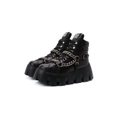 Кожаные ботинки Miu Miu