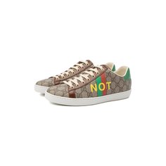 Комбинированные кеды «Fake/Not» Gucci