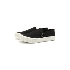 Текстильные слипоны Cassetta Wheel Prada