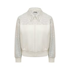 Куртка с отделкой стразами Miu Miu