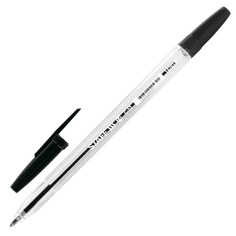 Ручки ручка шариковая BRAUBERG X333 узел 0,7мм линия 0,35мм черная корпус прозрачный Staff