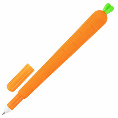 Ручки ручка шариковая синяя ЮНЛАНДИЯ Funny Softy Морковка 0,35мм в асс-те