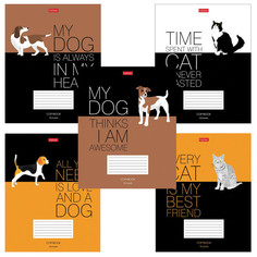 Тетради тетрадь 18л клетка А5 HATBER Умные звери в асс-те