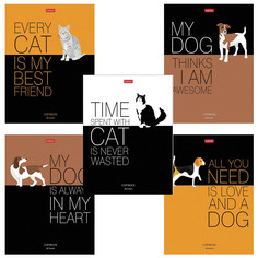 Тетради тетрадь 48л клетка А5 HATBER Умные звери в асс-те