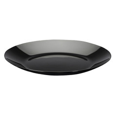 Тарелки тарелка LUMINARC Лили черный 25см обеденная стекло