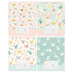 Тетради тетрадь 12л клетка А5 BG Animal pattern эконом