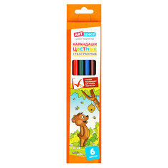 Цветные карандаши набор цветных карандашей ARTSPACE Лесные жители 6цв