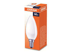 Лампы накаливания лампа накаливания OSRAM 60Вт E14 2700K 230В свеча С35 матовая
