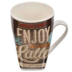 Кружка керамика, 400 мл, Кофе клаб, Daniks