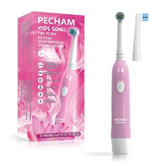 Детская электрическая зубная щетка PECHAM Kids Sonic Pink 5+