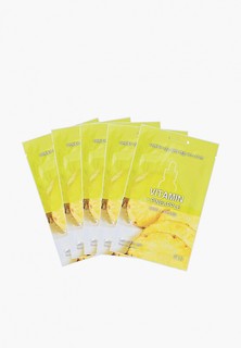 Набор масок для лица Holika Holika Тканевые, увлажняющие, Ampoule Essence Mask Sheet Vitamin + Pineapple 5 шт.