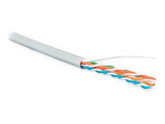 Сетевой кабель Hyperline UUTP4-C5E-S24-IN-PVC-305 305 м, серый