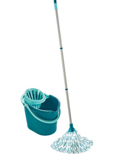 Швабра Leifheit Classic Mop + ведро 12L с решеткой для отжима 56792