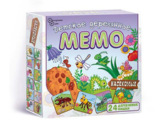 Настольная игра Нескучные игры Мемо Насекомые 24 дет. 8505