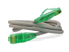 Сетевой кабель Hyperline UTP cat.6a 2m Grey PC-LPM-UTP-RJ45-RJ45-C6a-2M-LSZH-GY