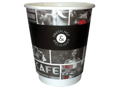 Одноразовые стаканы Huhtamaki 200ml 26шт Cafe Noir 77120900-3068