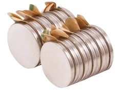 Неодимовый магнит Forceberg диск 10x1mm с клеевым слоем 20шт 9-1212200-020