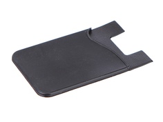 Чехол DF для карт на смартфон Silicone Black CardHolder-01