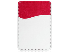 Чехол DF для карт на смартфон эко-кожа Red CardHolder-03