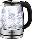 Чайник электрический Starwind SKG5210 черный/серебристый (стекло)