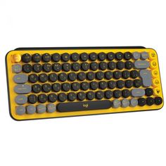 Клавиатура Logitech POP Keys 920-010716 USB, 85 клавиш, жёлто-чёрная