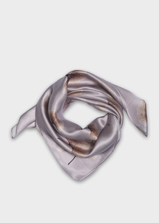 Платок шелковый с принтом (70*70) Elis