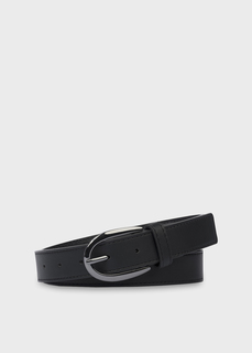 Ремень с классической пряжкой чёрный (90) Elis