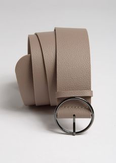 Кожаный ремень розового цвета (116) Elis