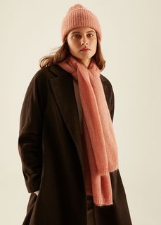 Трикотажный палантин гладкой вязки (180*70) Elis